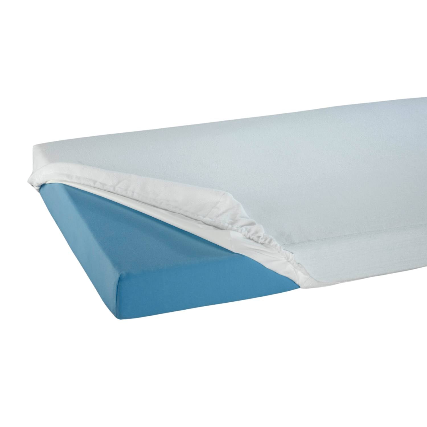 Suprima Bettschutz 3071 001 103, Spannbetttuch Frottee PU beschichtet, für Pflegebett - 90x200x12 cm